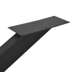 Picioare pentru masa rotunda sau patrata metal, culoare negru,70 cm - imagine 6