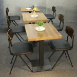 Picioare metalice pentru masa 70x70 cm,negru - imagine 8