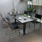 Picioare metalice pentru masa 70x70 cm,negru - imagine 4