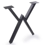 Set picioare masa metal Homs, Negru, 72x57 cm, 30729 - imagine 6