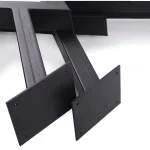 Set picioare masa metal Homs, Negru, 72x57 cm, 30729 - imagine 2