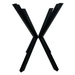 Picioare pentru masa rotunda sau patrat, metal, culoare negru - imagine 3