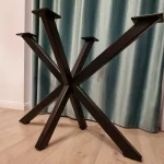 Picioare pentru masa rotunda sau patrata metal, culoare negru,70 cm - imagine 2