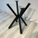 Picioare pentru masa rotunda sau patrat, metal, culoare negru - imagine 2