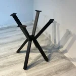 Picioare pentru masa rotunda sau patrata metal, culoare negru,70 cm - imagine 4