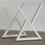 Set picioare pentru masa din metal, negru,72 cm - imagine 5