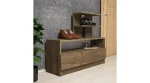Dulap pentru pantofi, Airy Homs, maron, 100 x 81 x 29.6 cm, PAL - imagine 3
