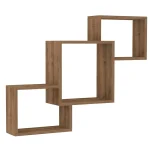 Set raft de perete Silver culoare nuc 98 cm - imagine 4