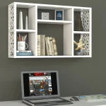 Raft de perete pentru baie- bucatarie Lulu Homs 80 x 50 x 20 cm, Alb