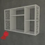 Raft de perete pentru baie- bucatarie Lulu Homs 80 x 50 x 20 cm, Alb - imagine 3