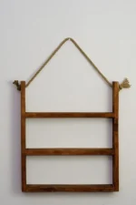 Raft de perete pentru baie Happy Homs, lemn natur - imagine 2