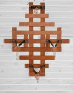 Raft flori Barca Homs 82 X 72 X 8 cm, maro - imagine 2