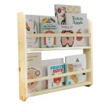 Raft organizator carti si caiete 100×49×7.5 cm – lemn natur, Ori A-620 - imagine 7