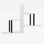 Raft de perete Diana culoare alb 90cm - imagine 3