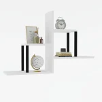 Raft de perete Diana culoare alb 90cm - imagine 2