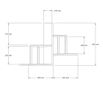 Raft de perete Diana culoare alb 90cm - imagine 5