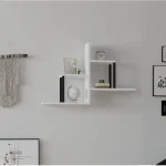 Raft de perete Diana culoare alb 90cm - imagine 4