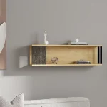 Raft de perete Riva culoare stejar si antracit 100 cm - imagine 5