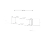 Raft de perete Riva culoare stejar si antracit 100 cm - imagine 2