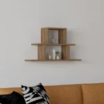 Raft de perete Nena culoare nuc,80 cm - imagine 3