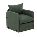 Fotoliu Extensibil Saga, verde, 200 cm x 60 cm - imagine 4