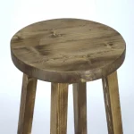 Scaun bar,taburet lung, din lemn culoare nuc ,70 cm - imagine 2