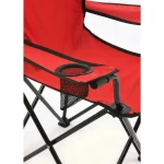 Set 2 Scaune Pliabile cu Cotiere și Suport, Pentru Camping sau Grădină - imagine 5