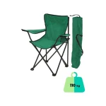 Scaune Pliabile cu Cotiere și Suport, Pentru Camping sau Grădină,verde - imagine 3