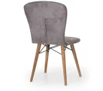 Set masa extensibila cu 6 scaune tapitate Homs cristal 170 x 80 cm - imagine 5