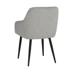 Scaun tapitat si piciore metal ,horeca,bej,clasa A - imagine 2