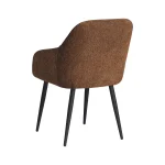 Scaun tapitat si piciore metal ,horeca,caramiziu,clasa A - imagine 2