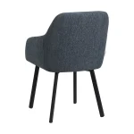 Scaun tapitat si piciore metal ,horeca,clasa A - imagine 2