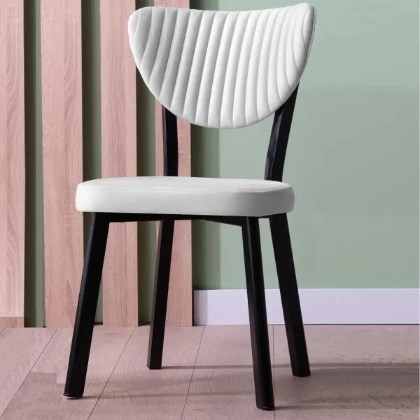 Scaun Barton, bej, profil din metal