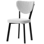 Scaun Barton, bej, profil din metal - imagine 4