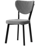 Scaun Barton, gri, profil din metal - imagine 3