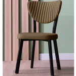 Scaun Barton, metal profil, culoare maro