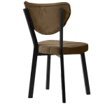 Scaun Barton, metal profil, culoare maro - imagine 4