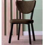 Scaun Barton, metal profil, culoare maro - imagine 2