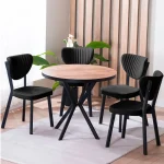 Scaun Barton, negru, profil din metal - imagine 9