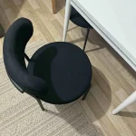 Scaun Onita, metal, negru - imagine 3