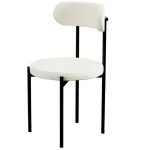 Scaun Onita, metal, negru - imagine 7