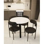 Scaun Onita, metal, negru - imagine 16