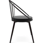 Scaun metal, Dining Homs, negru 76 x 62 cm,30450 - imagine 5