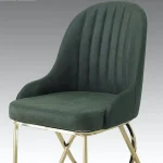 Scaun tapitat si piciore metal culoare gold - imagine 3