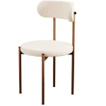 Scaun Onita, metal, negru - imagine 9