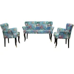 Fotoliu cocktail Relax Homs textil albastru - imagine 9