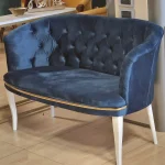 Canapea Milano culoare albastru 2 locuri - imagine 3