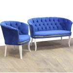 Canapea Milano culoare albastru 2 locuri - imagine 7
