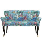 Fotoliu cocktail Relax Homs textil albastru - imagine 7