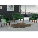 Fotoliu tip berjer, Cafe Homs,verde - imagine 17